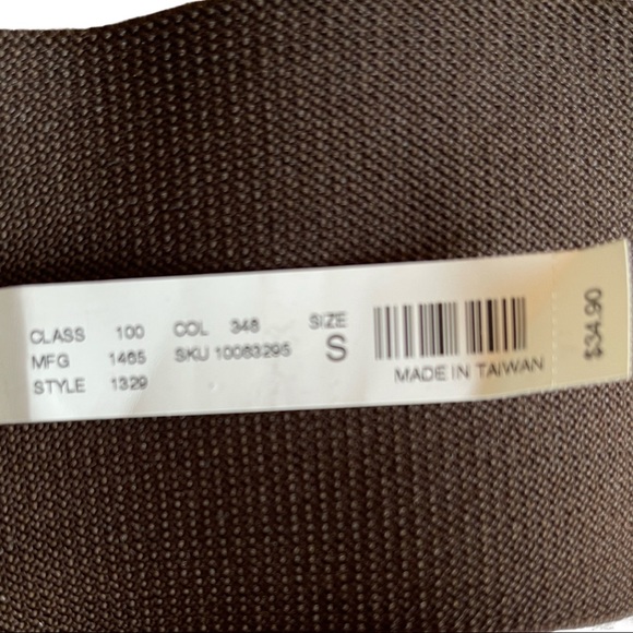 Vintage 90’s The Limited wide brown, faux snake skin, stretch - Picture 4 of 5